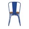 Emma and Oliver Perth Metal Stacking Dining Chairs with Poly Resin Seats for Indoor/Outdoor Use